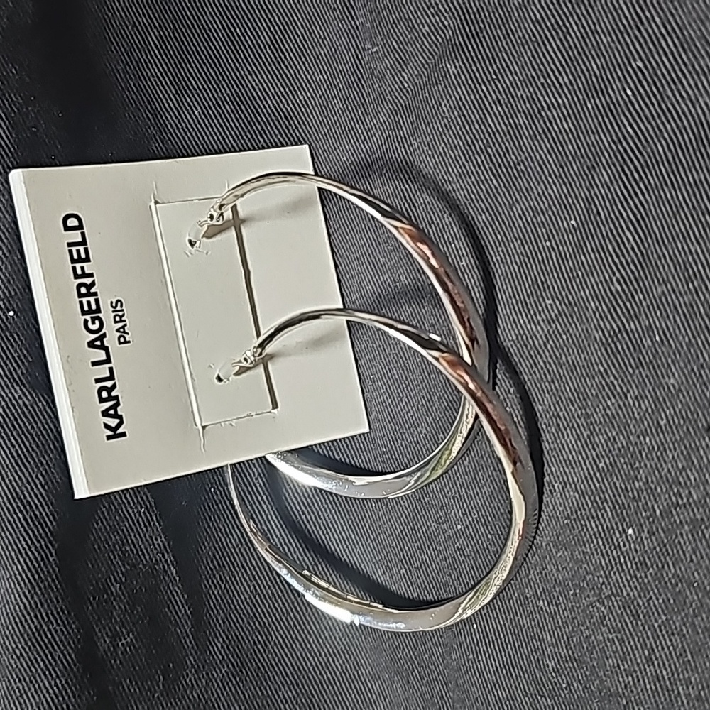 Karl Lagerfeld Paris Hoop Earrings.